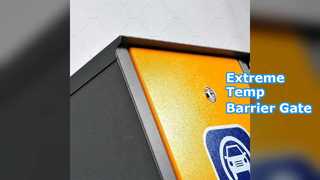 Cancello barriera: accesso al parcheggio per temperature estreme